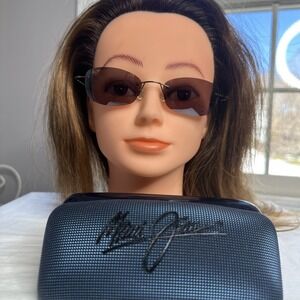 Maui Jim Wailea MJ 503 23 Titanium Flex Frame - Sport Copper Metal Lightweight